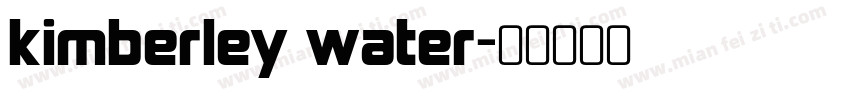 kimberley water字体转换